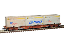 SDV Kontejnerový vůz Sgnss 55 ČD/ČDC 3 kontejnery 1:120